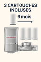 Filtre à eau pour robinet 💧 Purificateur d'eau UV - 3 cartouches incluses = 9 mois d’eau pure