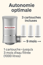 Filtre à eau pour robinet 💧 Purificateur d'eau UV - 3 cartouches incluses = 9 mois d’eau pure