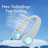 Ventilateur de cou sans lame à refroidissement rapide : Confort absolu en été !