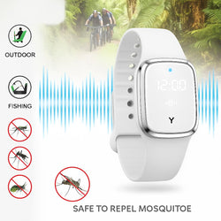 Montre Anti-Moustique Quartz – Idéale Camping, Randonnée, Pêche – Répulsive Ultrasons
