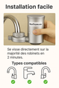 Filtre à eau UV COMPATIBLE AVEC 99% DES ROBINETS – Filtration 6 étapes avec stérilisation UV  Purificateur à eau