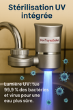 Filtre à eau UV pour robinet – Filtration 6 étapes avec stérilisation UV – 1 cartouche incluse