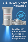 Filtre à eau UV pour robinet – Filtration 6 étapes avec stérilisation UV – 1 cartouche incluse