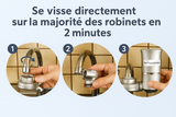 Filtre à eau UV pour robinet – Filtration 6 étapes avec stérilisation UV – 1 cartouche incluse